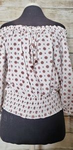 Frill Trim Pleated Top Shirt for Women